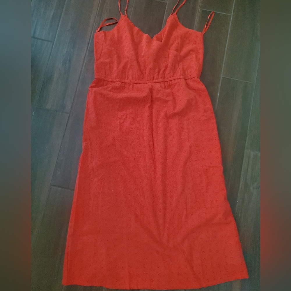 Red maxi  Eyelet dress new with tags size Xl by Style &Co
